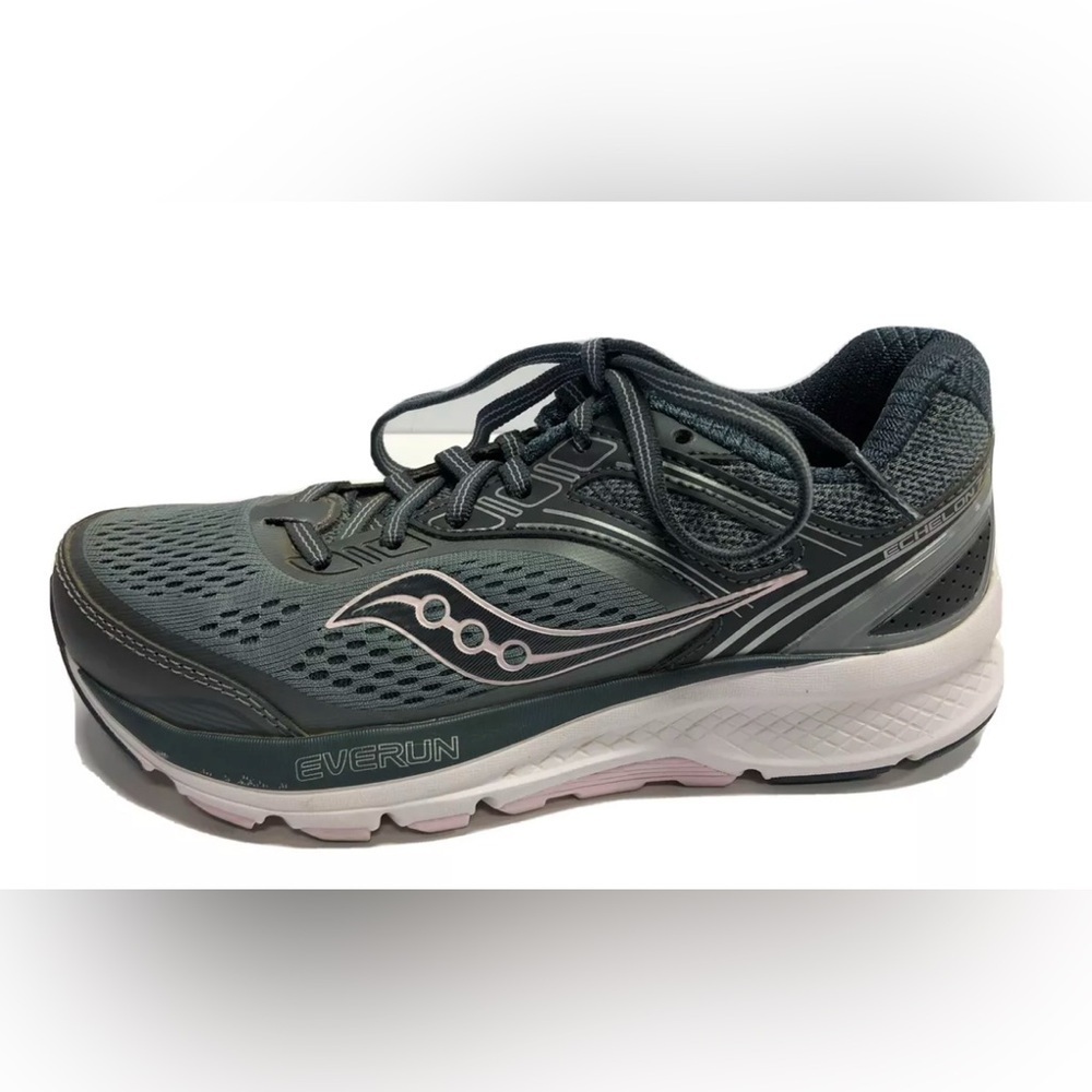 Saucony Women's Echelon 7 Gray Sneakers, Size 6M